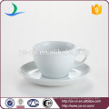 Pires do copo de chá da porcelana branca de três tamanhos para o logotipo feito sob encomenda de Europa